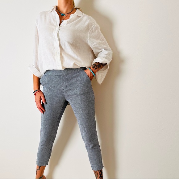 Banana Republic Hayden Pants Striped Linen blend - Picture 4 of 7